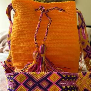 beautiful handmade bag, by Oaxaca artisan, 12 inch tall and 12 inch wide ,